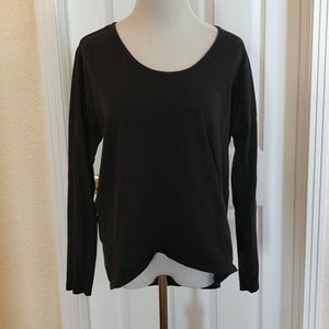 Madewell black long sleeve top